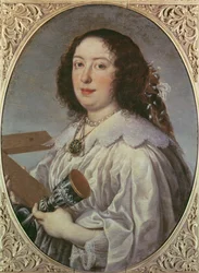 Porträt von Vittoria della Rovere als St. Helena, 1669
