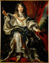 König Ludwig XIV. von Frankreich bei der Krönung