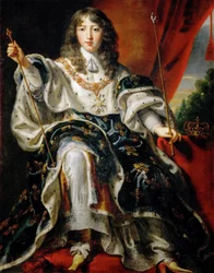 Ludwig XIV., König von Frankreich in seinen Krönungsroben