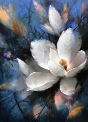 Elegante Magnolienblüte