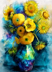 Sonnenblumen Naturkunst