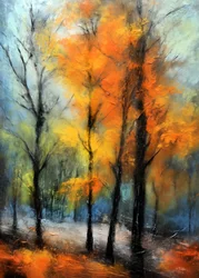 Lebendiger Herbstwald
