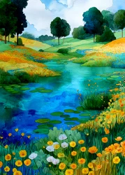 Lebendige Teichlandschaft