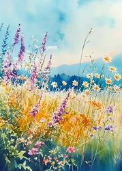 Lebendige Wildblumenwiese