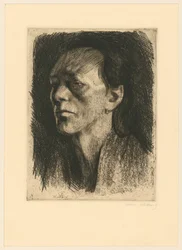 Arbeiterfrau (mit dem Ohrring) (4. Zustand)