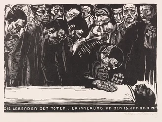 Gedenkblatt für Karl Liebknecht, 1920