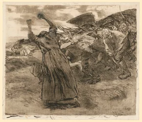 Losbruch (Blatt 5 aus „Bauernkrieg“, 5. Zustand)