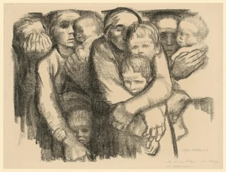 Mütter (Verworfene 2. Fassung des 6. Blattes aus „Krieg“, 1. Zustand)