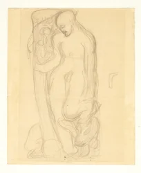 Entwurf zu "Der Herr haucht Eva Leben ein"