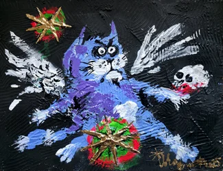 Dunkle Fantasie Katze