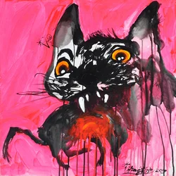 Lebhaftes Monsterkatze
