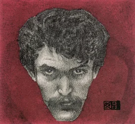 Rotes Selbstporträt, 1897