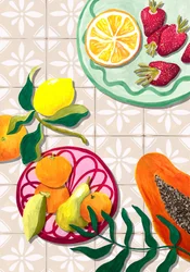 Bunte Sommerfrüchte