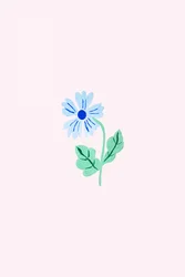 Zarte Blaue Blume