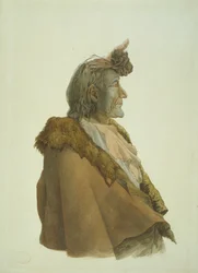 Pioch-Ki?iu, ein Piegan-Blackfeet-Mann