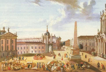 Alter Markt von Potsdam mit Stadtschloss (mit Blick zur Schlossstraße)