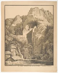 Das Schloss Prediama in Crein XII Stund: von Triest