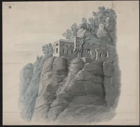 Kastel bei Saarburg. Klause. Perspektivische Ansicht