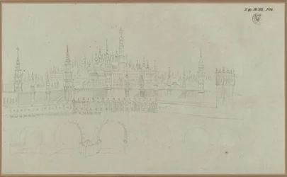 Moskau. Ansicht des Kreml