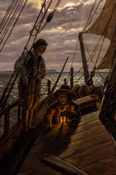 Segelboot (Detail), nach 1820