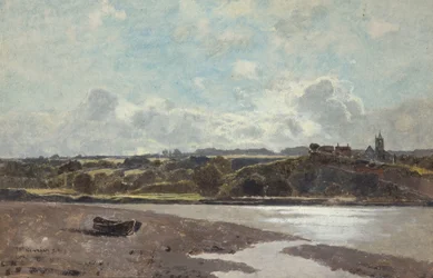 Landschaft gegenüber Newnham am Severn