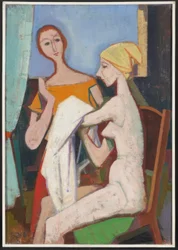 Bei der Toilette