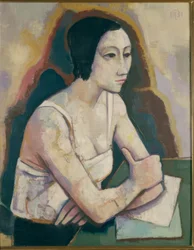 Mädchen am Tisch
