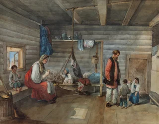 In einem Dorfhaus, 1841