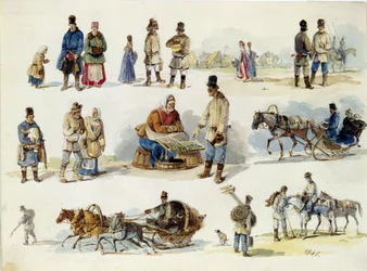 Volkstypen aus Russland