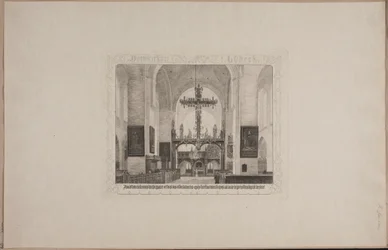 Innenansicht der Kathedrale in Lübeck