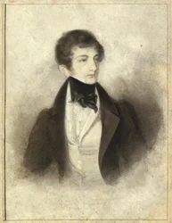 Porträt des Pianisten und Komponisten Sigismund Thalberg, 1829