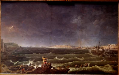 Sturm in der Reede von Saint Malo