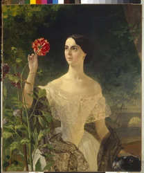 Porträt der Gräfin Sophia Bobrinskaya, geborene Samoylova (1797-1866)
