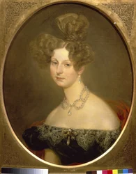 Porträt der Prinzessin Friederike Charlotte Marie von Württemberg (1807-1873), Großherzogin Helene von Russland