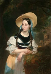 Porträt der Sängerin Fanny Tacchinardi Persiani, 1812-1867, 1834