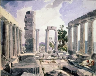 Ansicht des Tempels des Apollon Epikourios in Bassae