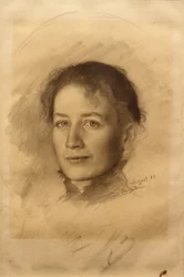 Bildnis der Schwester des Künstlers, Marie Stauffer