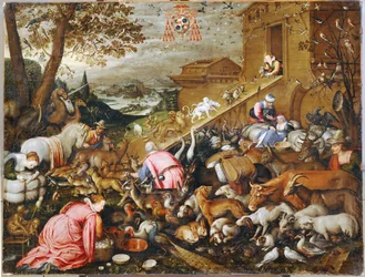 Die Tiere betreten die Arche