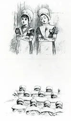 Waisenkinder, ca. 1880