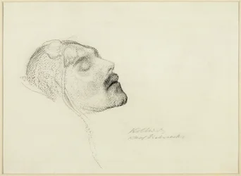 Karl Liebknecht auf seinem Sterbebett