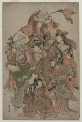 Iwai Hanshiro IV in einem Tanz der sieben Veränderungen, ca. 1793 oder 1794