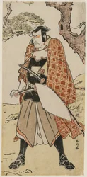 Ichikawa Danjuro V als reisender Krieger