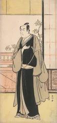 Der Schauspieler Ichikawa Monnosuke II als Kyokaku, ca. 1777