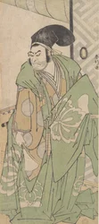 Der erste Nakamura Nakazo in der Rolle von Ko no Moronao, Juni 1786