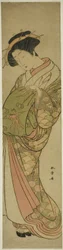 Eine Kurtisane des Matsubaya-Hauses