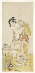 Ichikawa Danjuro V aus dem Stück "Shida yuzuri wa horai Soga"