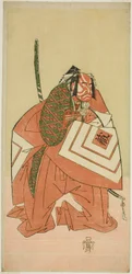 Der Schauspieler Ichikawa Danzo III als Sanada no Yoichi (?) im Stück Sanada no Yoichi Banjaku no Iezuto (?), aufgeführt im Morita-Theater (?) im elften Monat, 1767 (?)