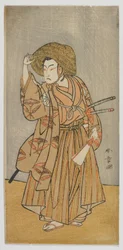 Der Schauspieler Matsumoto Koshiro IV als Nagoya Sanzaburo, Edo-Periode