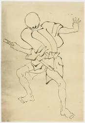 Bewaffneter Begleiter (Studie), um 1815-1849