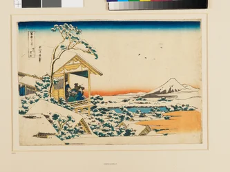 Ein verschneiter Morgen in Koishikawa
